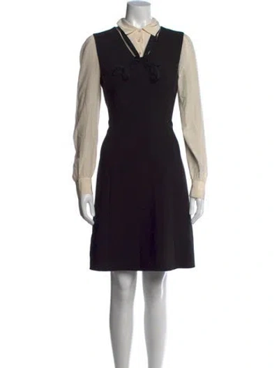 Pre-owned Kate Spade Knee-length Dress In White
