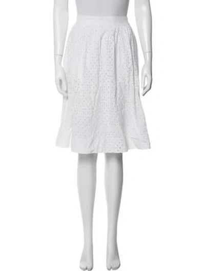 Pre-owned Kate Spade Knee-length Skirt In White