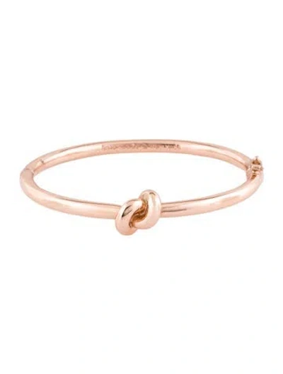 Pre-owned Kate Spade Knot Hinged Bangle Bracelet, 7" In Multi