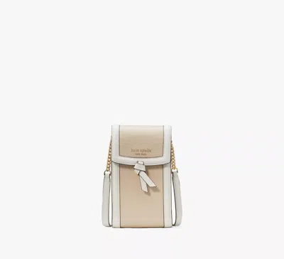 Kate Spade Knott Colorblocked North South Phone Crossbody In Neutral