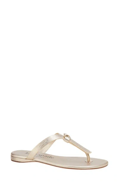 Kate Spade New York Knott Flip Flop In Gold