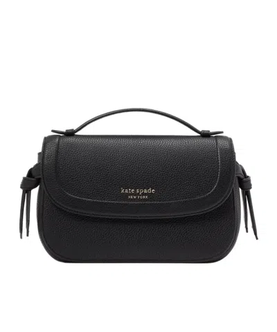 Kate Spade Knott Leather Cross Body Bag In Black