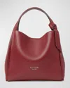 Kate Spade Knott Medium Leather Tote Crossbody Bag In Cordovan