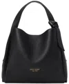 Kate Spade Knott Pebbled Leather Medium Crossbody Tote In Black