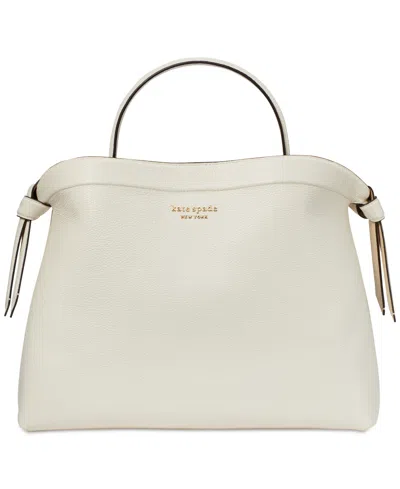 Kate Spade Knott Pebbled Leather Medium Top Handle In White