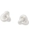 Kate Spade Knotted-style Stud Earrings In Silver