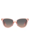 Kate Spade Kristinags 54mm Cat Eye Sunglasses In Pink/ Grey Fuchsia