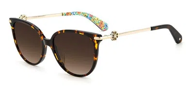 Kate Spade Kristina/g/s Asian Fit 086/ha Women's Sunglasses Tortoiseshell Size 54 In Brown