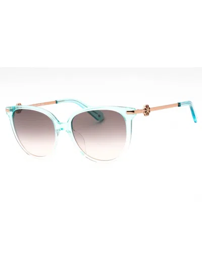 Kate Spade Kristina/g/s Sunglasses In 0iwb Ff - Grn Pk/grey Fuchsia