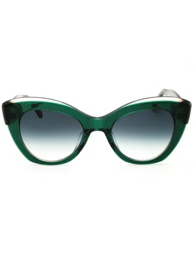Kate Spade Ks Dominica/s Sunglasses In Green/green Shaded