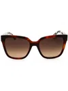 Kate Spade Harlow Rectangle-frame Sunglasses In Hvn/brown Sf