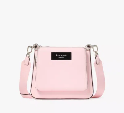 Kate Spade Label Crossbody In Pastry Pink