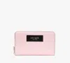Kate Spade Label Medium Zip-around Wallet In Pastry Pink