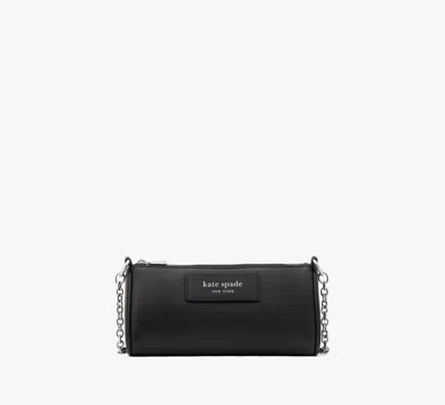 Kate Spade Label Pochette In Black