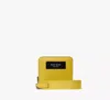 Kate Spade Label Small Compact Webbed Wristlet In Tigers Eye