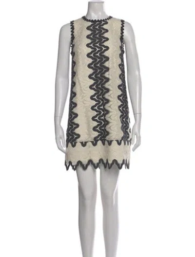 Pre-owned Kate Spade Lace Pattern Mini Dress