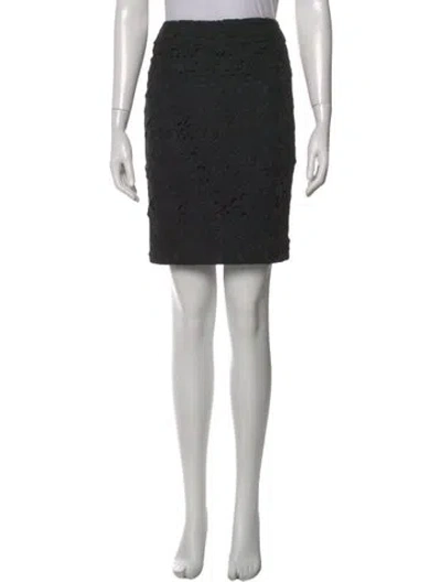 Pre-owned Kate Spade Lace Pattern Mini Skirt W/ Tags In Black