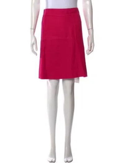 Pre-owned Kate Spade Lace Trim Embellishment Mini Skirt In Pink