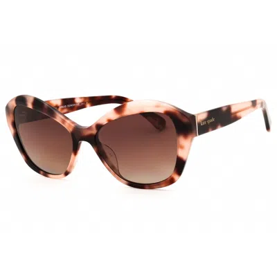 Kate Spade Ladies Beige Cat Eye Sunglasses Aglaias In ["beige"]