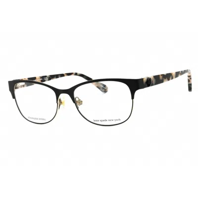 Kate Spade Ladies Black Oval Eyeglass Frames Carolina In Multi