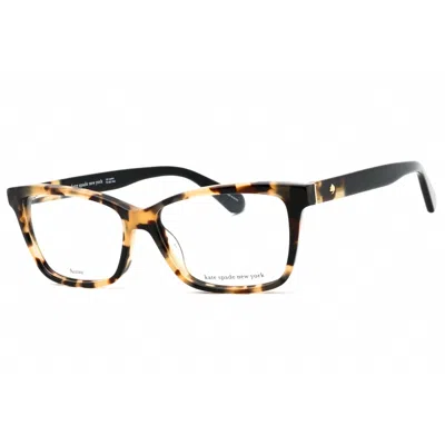 Kate Spade Ladies Black Rectangular Eyeglass Frames Camberly In Multi