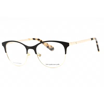 Kate Spade Ladies Black Round Eyeglass Frames Jenell In Red
