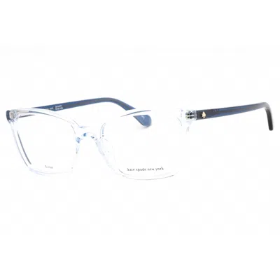 Kate Spade Ladies Blue Rectangular Eyeglass Frames Wanda In Multi