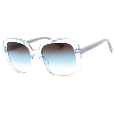 Kate Spade Ladies Blue Square Sunglasses Wenona/g/s 0pjp/98 56 In White