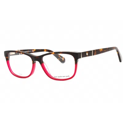 Kate Spade Ladies Brown Rectangular Eyeglass Frames Myrna In Multi