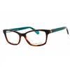 Kate Spade Ladies Brown Rectangular Eyeglass Frames Renne In Multi
