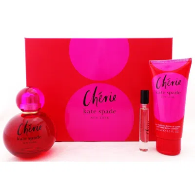 Kate Spade Ladies Cherie Gift Set Fragrances 3386460148269 In Transparent