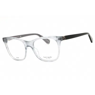 Kate Spade Ladies Grey Rectangular Eyeglass Frames Temperance In Gray