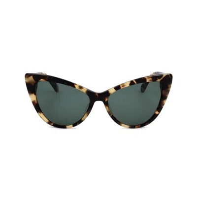 Kate Spade Ladies Multi-color Cat Eye Sunglasses Karina/s In Green