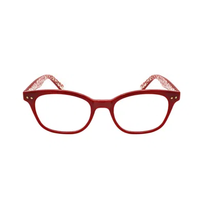 Kate Spade Ladies Red Rectangular Reading Glasses Rebecca2 +2.00