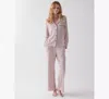 Kate Spade Lady Dot Long Pajama In Pink