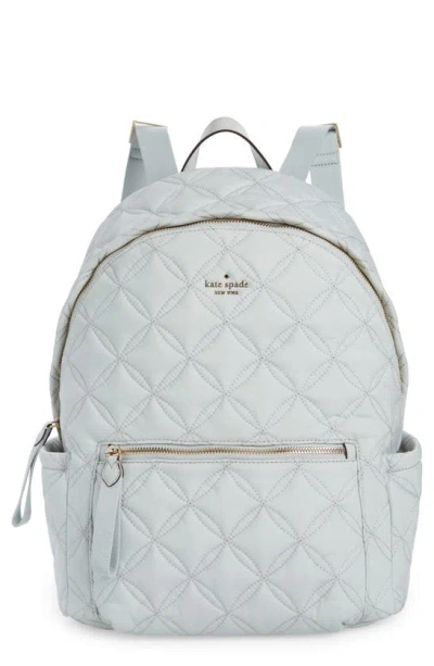 Kate Spade Large Diamond Quilt Backpack In Moonlight