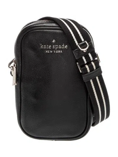 Pre-owned Kate Spade Leather Backpack In Black