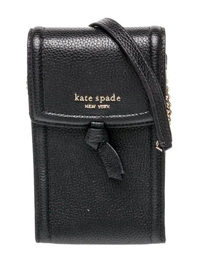 Pre-owned Kate Spade Leather Backpack In Black