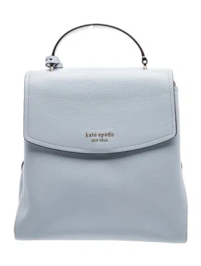 Pre-owned Kate Spade Leather Backpack In Blue