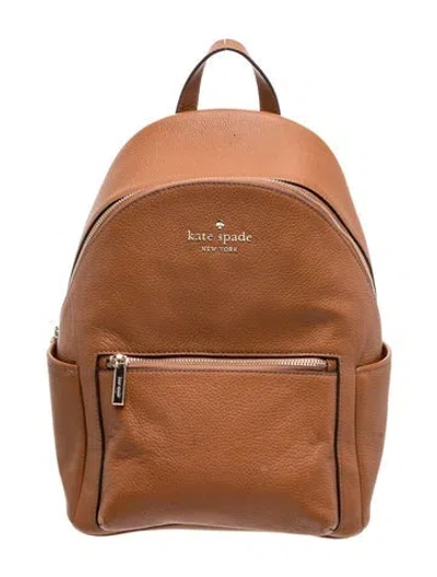 Pre-owned Kate Spade Leather Backpack In Brown