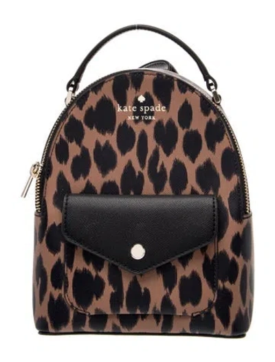 Pre-owned Kate Spade Leather Backpack In Brown