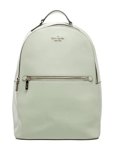 Pre-owned Kate Spade Leather Backpack In Green