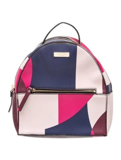 Pre-owned Kate Spade Leather Backpack In Multi
