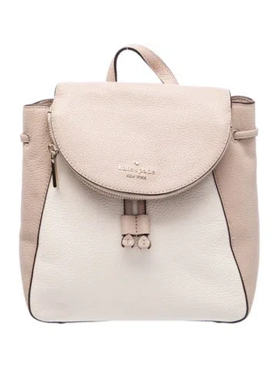 Pre-owned Kate Spade Leather Backpack In Neutral