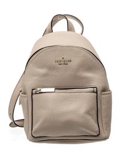 Pre-owned Kate Spade Leather Backpack In Neutral