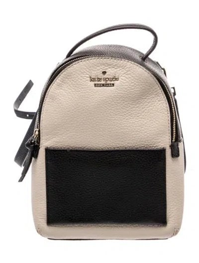 Pre-owned Kate Spade Leather Backpack In Neutral