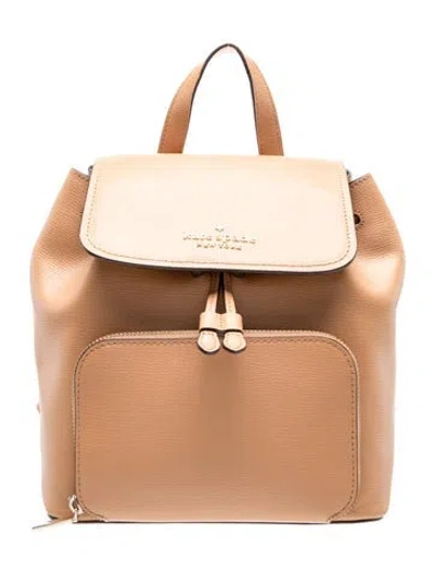 Pre-owned Kate Spade Leather Backpack In Neutrals