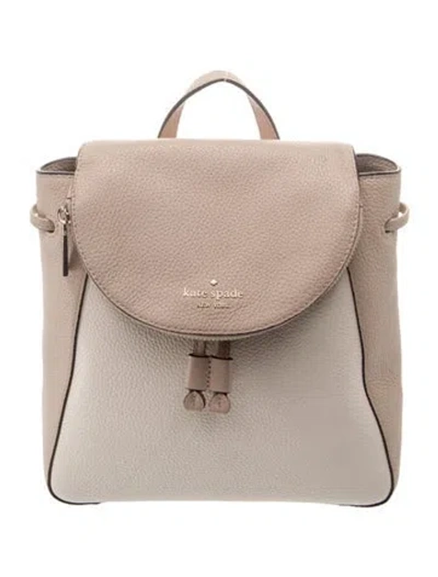 Pre-owned Kate Spade Leather Backpack In Neutrals