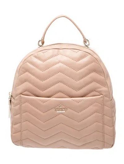 Pre-owned Kate Spade Leather Backpack In Pink
