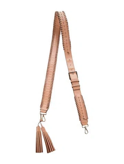 Pre-owned Kate Spade Leather Bag Strap In Neutral